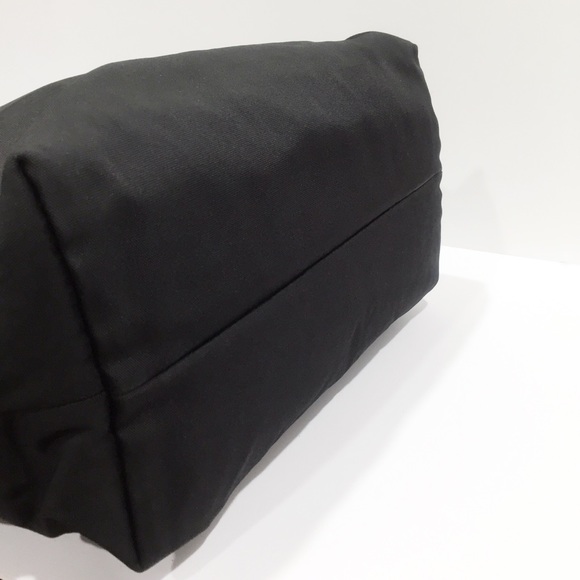 Gucci black nylon and leather large vintage shoulder tote bag - Picture 5 of 12